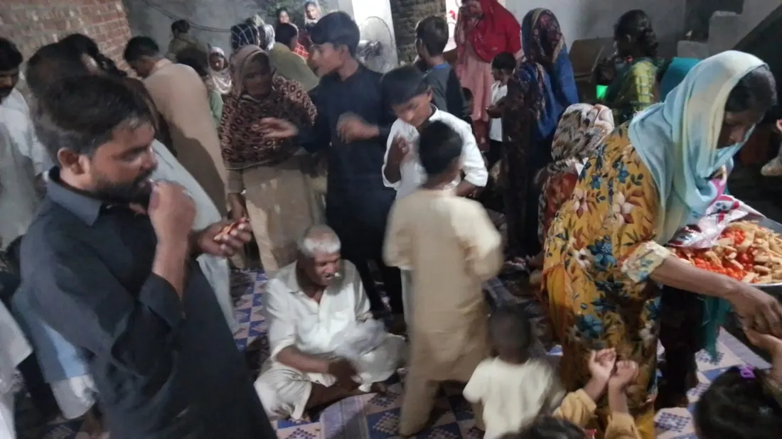 Community support gathering in Pakistan
