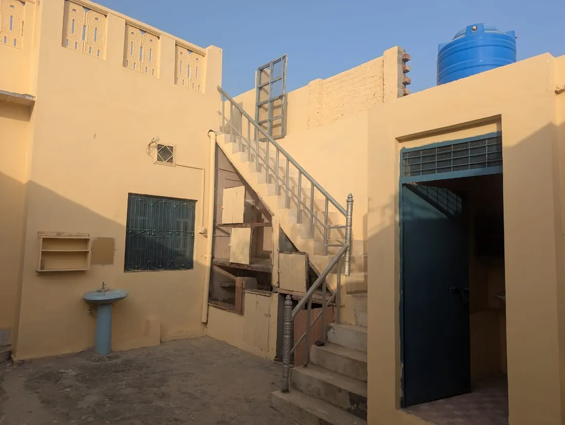Courtyard and stairs at the home